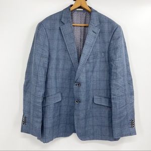 Joseph Abboud Blue Plaid Blazer